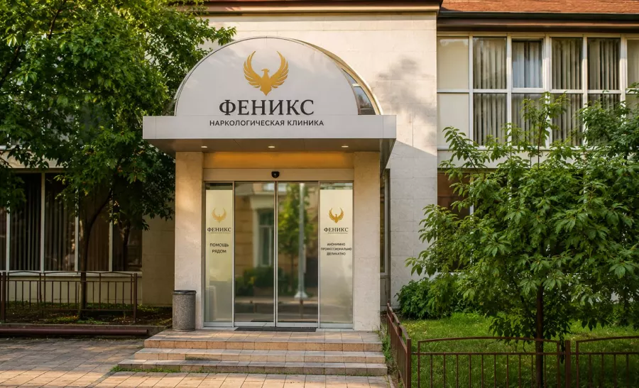 Вход в наркологическую клинику «Феникс» в Ипатове